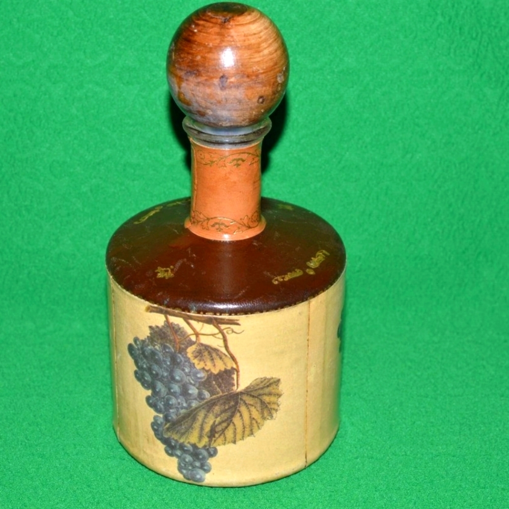 Vintage Grapevine Glass Decanter FAUSTO CONTURI Italy Vintage